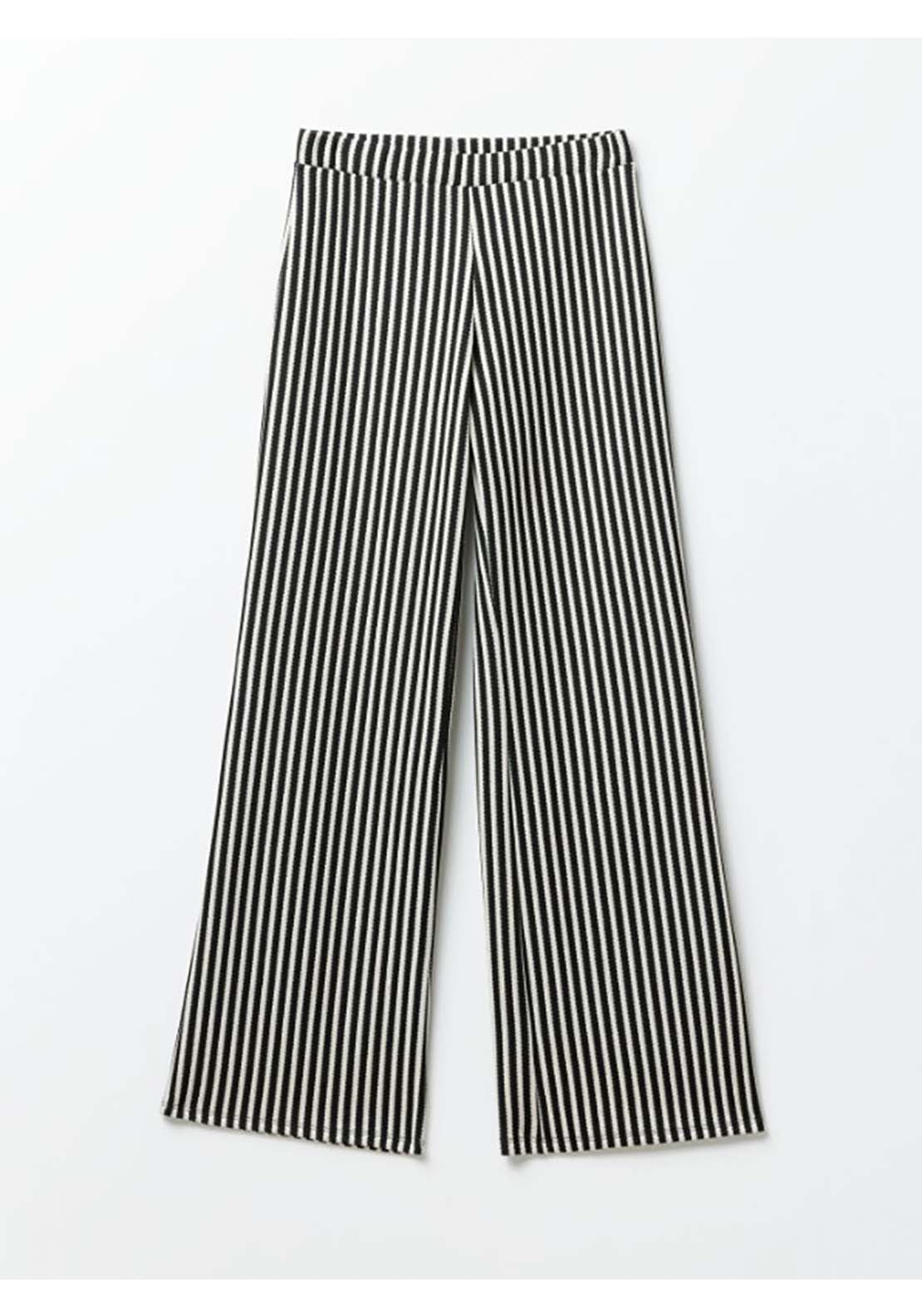Sfera Striped Jacquard Trousers - Black 5 Shaws Department Stores