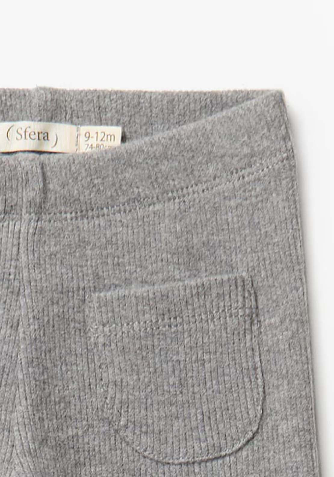 Sfera Rib Pocket Leggings - Grey 2 Shaws Department Stores