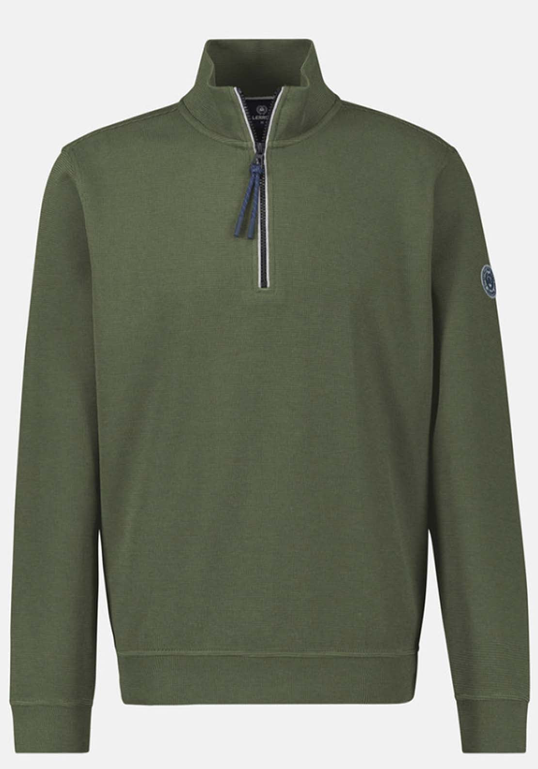 Lerros 1/4 Zip Sweater - Nordic Olive 3 Shaws Department Stores