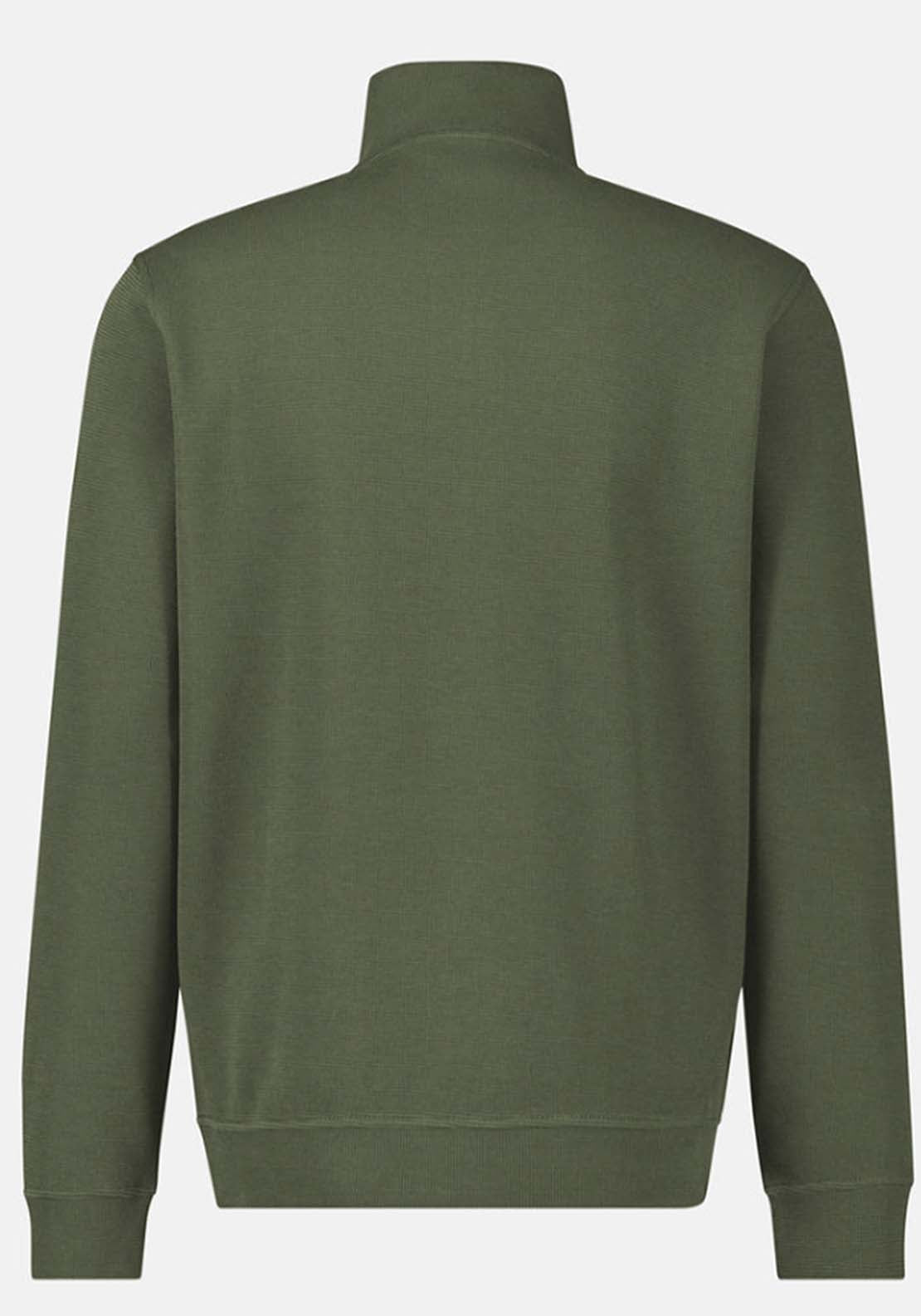 Lerros 1/4 Zip Sweater - Nordic Olive 4 Shaws Department Stores
