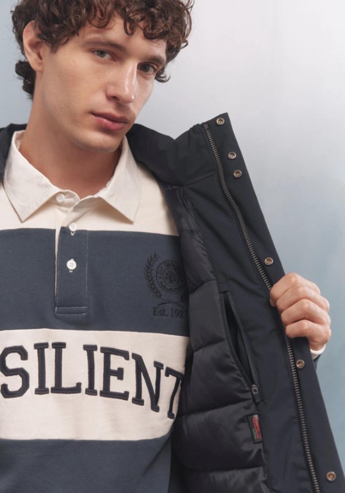 Springfield Thermal Puffer Parka - Blue 3 Shaws Department Stores
