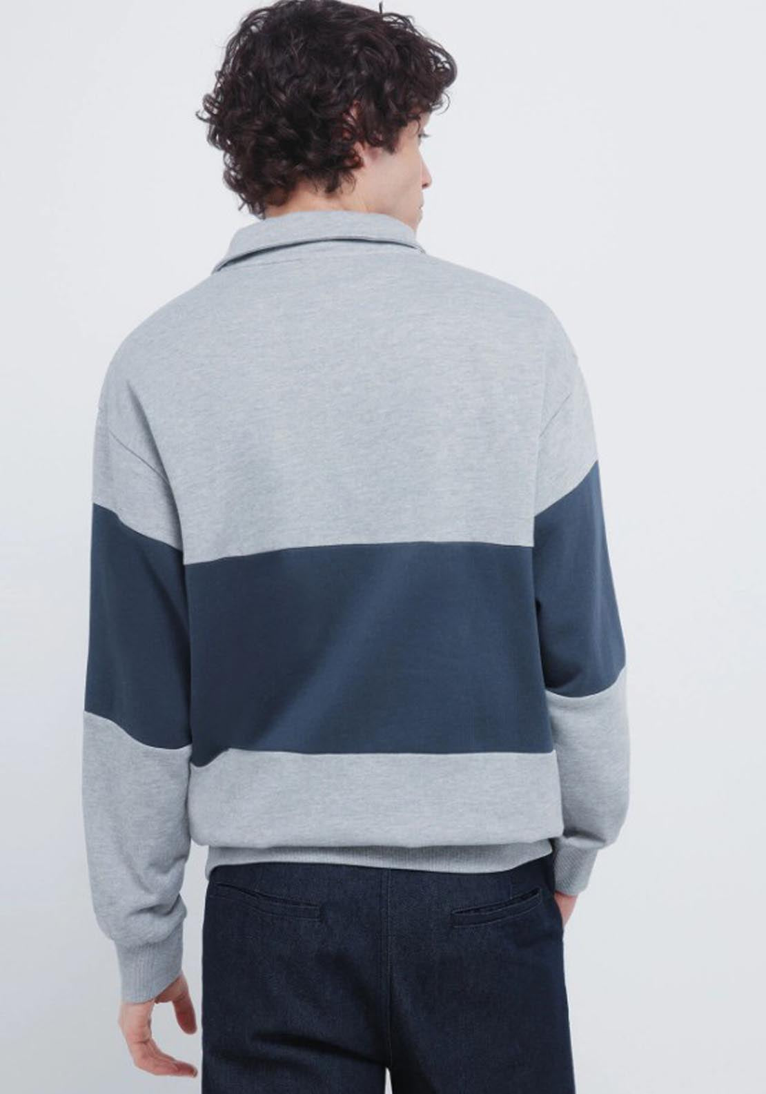 Springfield Printed Half Zip Fleece - Grey 2 Shaws Department Stores