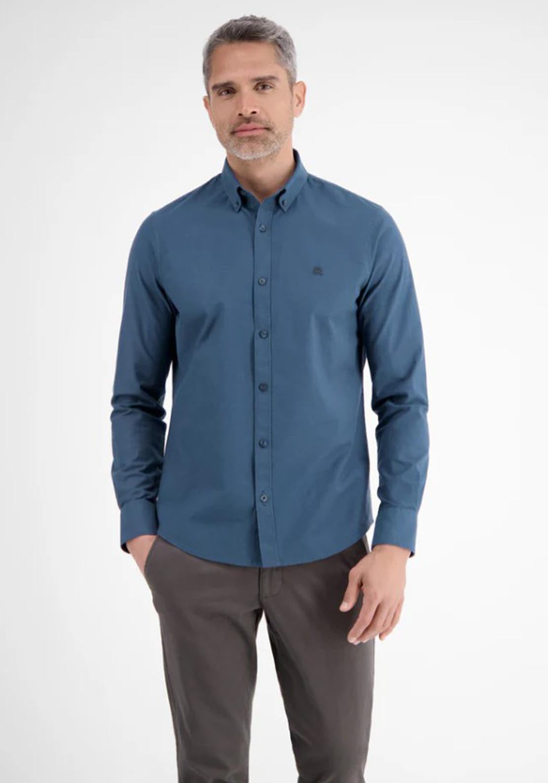 Lerros Oxford Shirt - Blue 1 Shaws Department Stores
