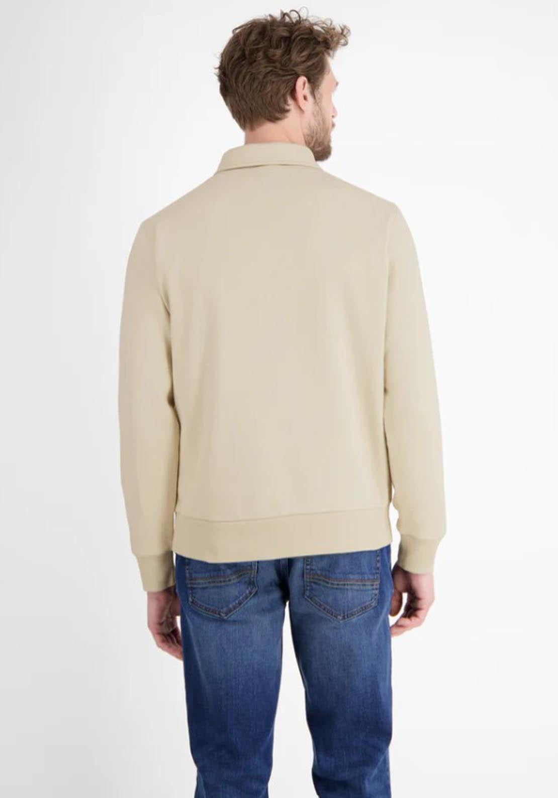 Lerros Sweat Polo Shirt - Foam White 2 Shaws Department Stores