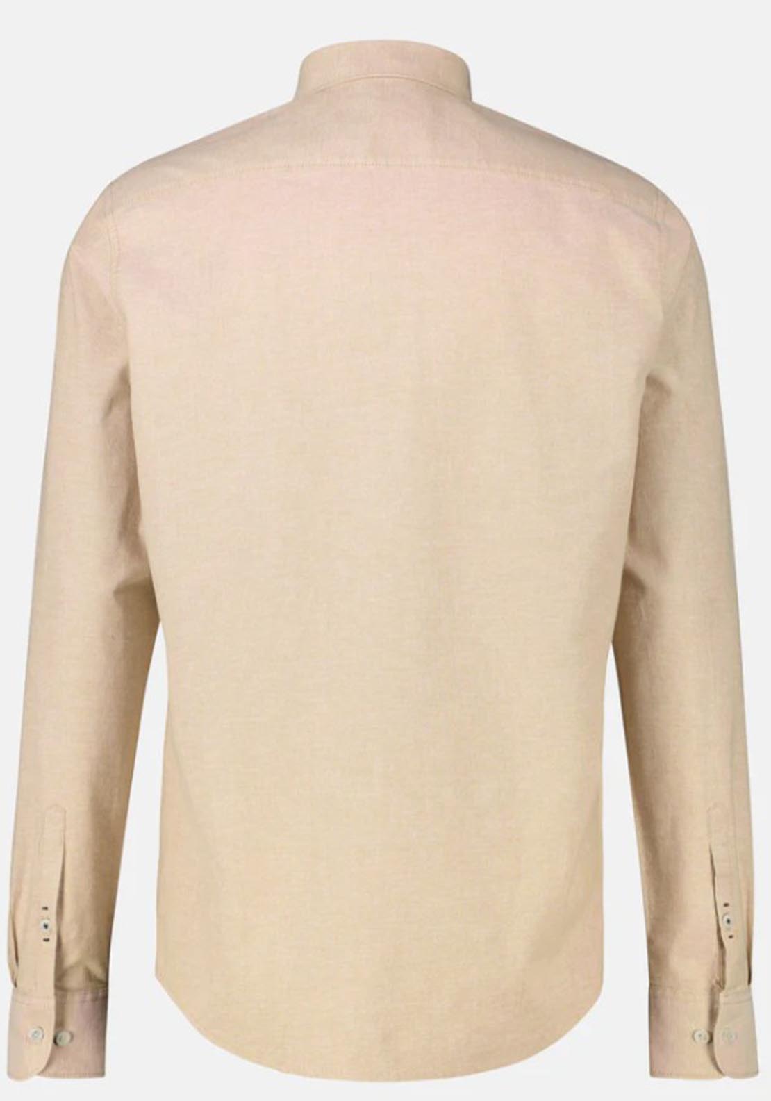 Lerros Oxford Shirt - Light Coffee 4 Shaws Department Stores