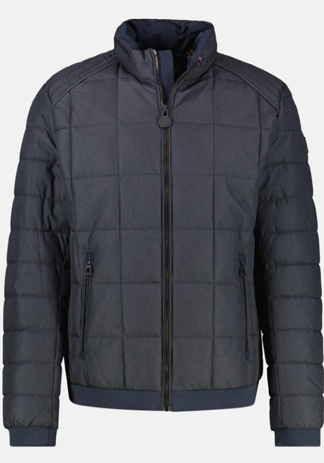 Lerros Quilted Jacket - Blue 3 Shaws Department Stores