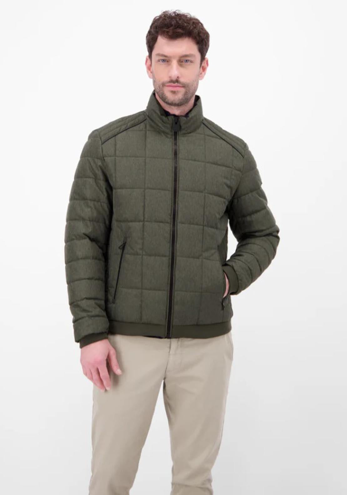 Lerros Quilted Jacket - Middle Brown 1 Shaws Department Stores