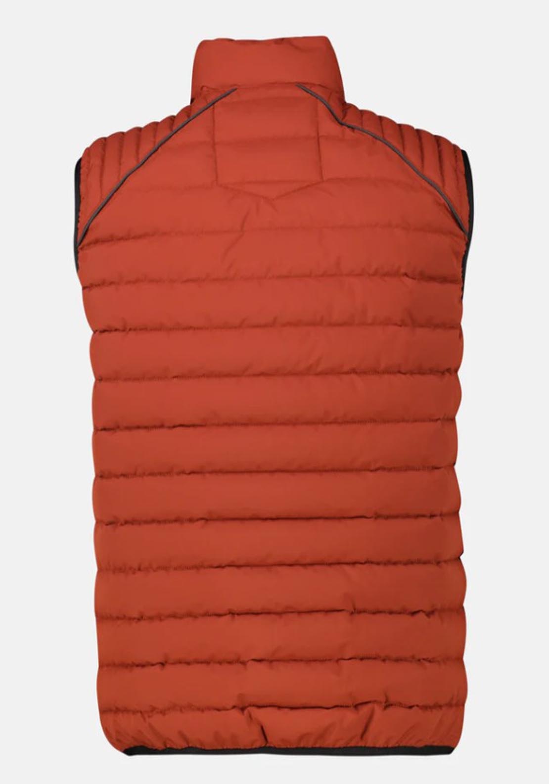 Lerros Quilted Gilet - Burnt Red 4 Shaws Department Stores