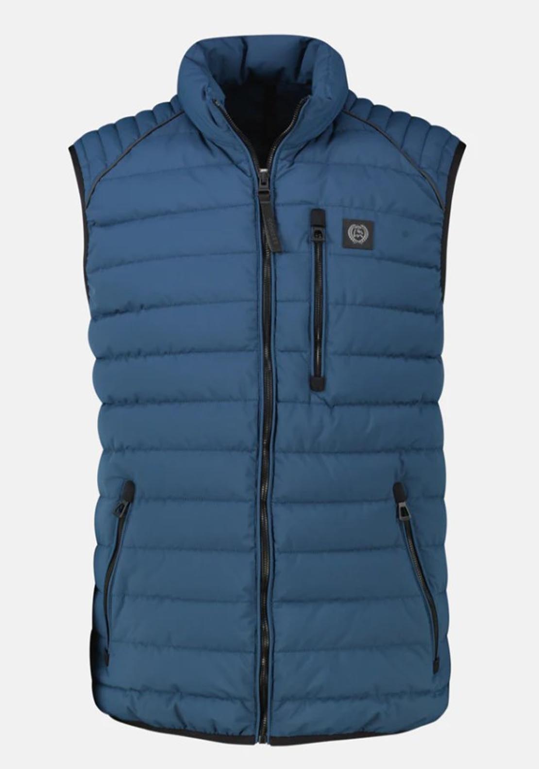 Lerros Quilted Gilet - Blue 3 Shaws Department Stores