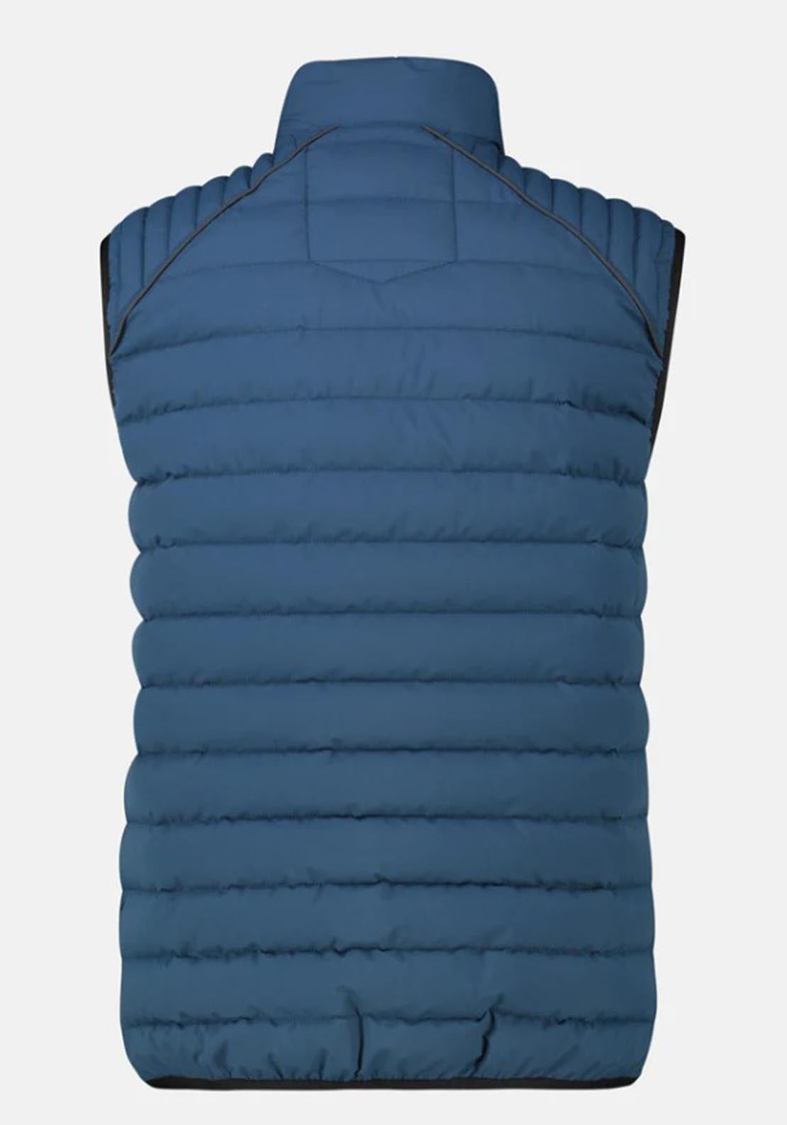 Lerros Quilted Gilet - Blue 4 Shaws Department Stores