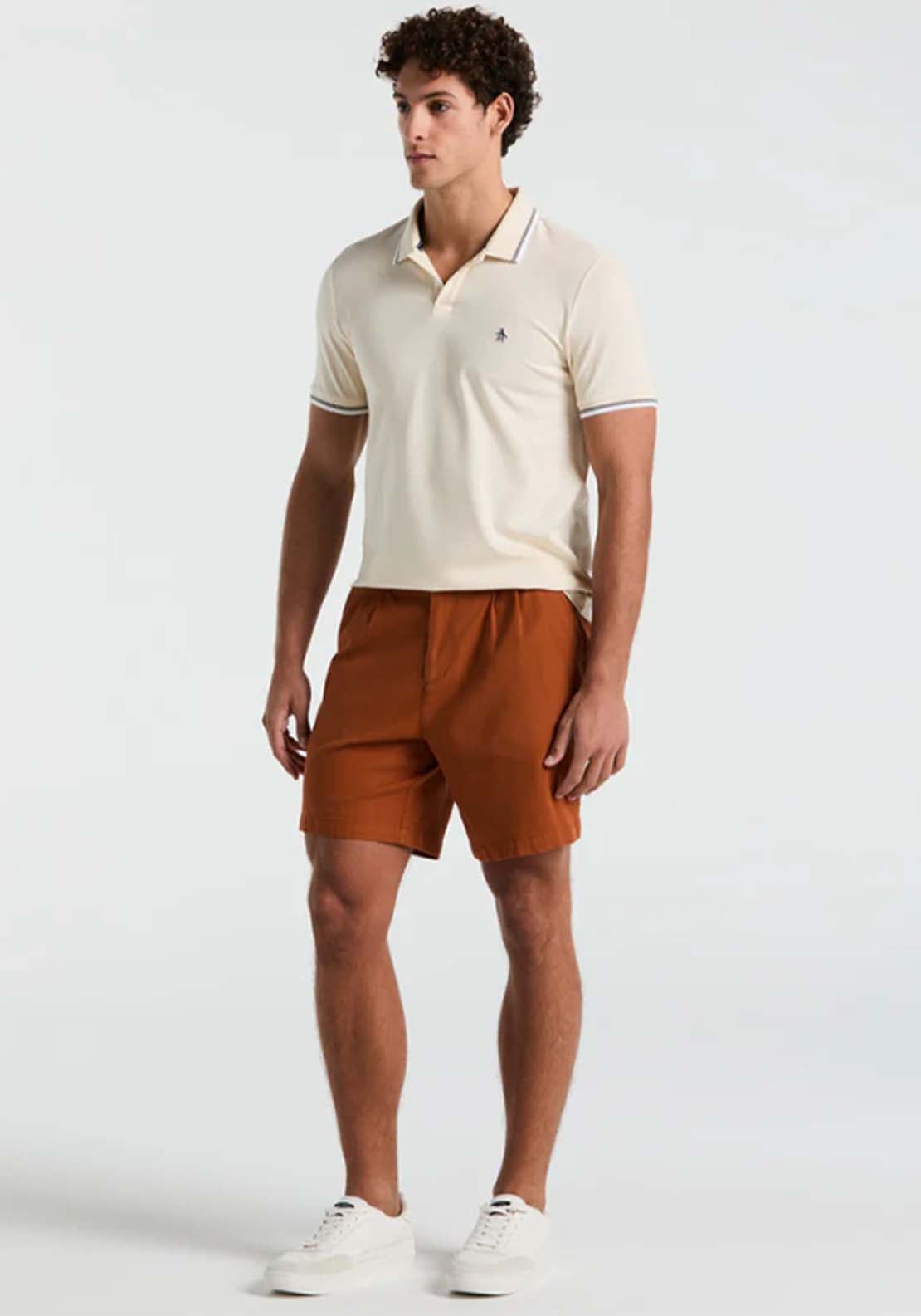 Penguin Striped Polo Shirt - 252 Birch 4 Shaws Department Stores