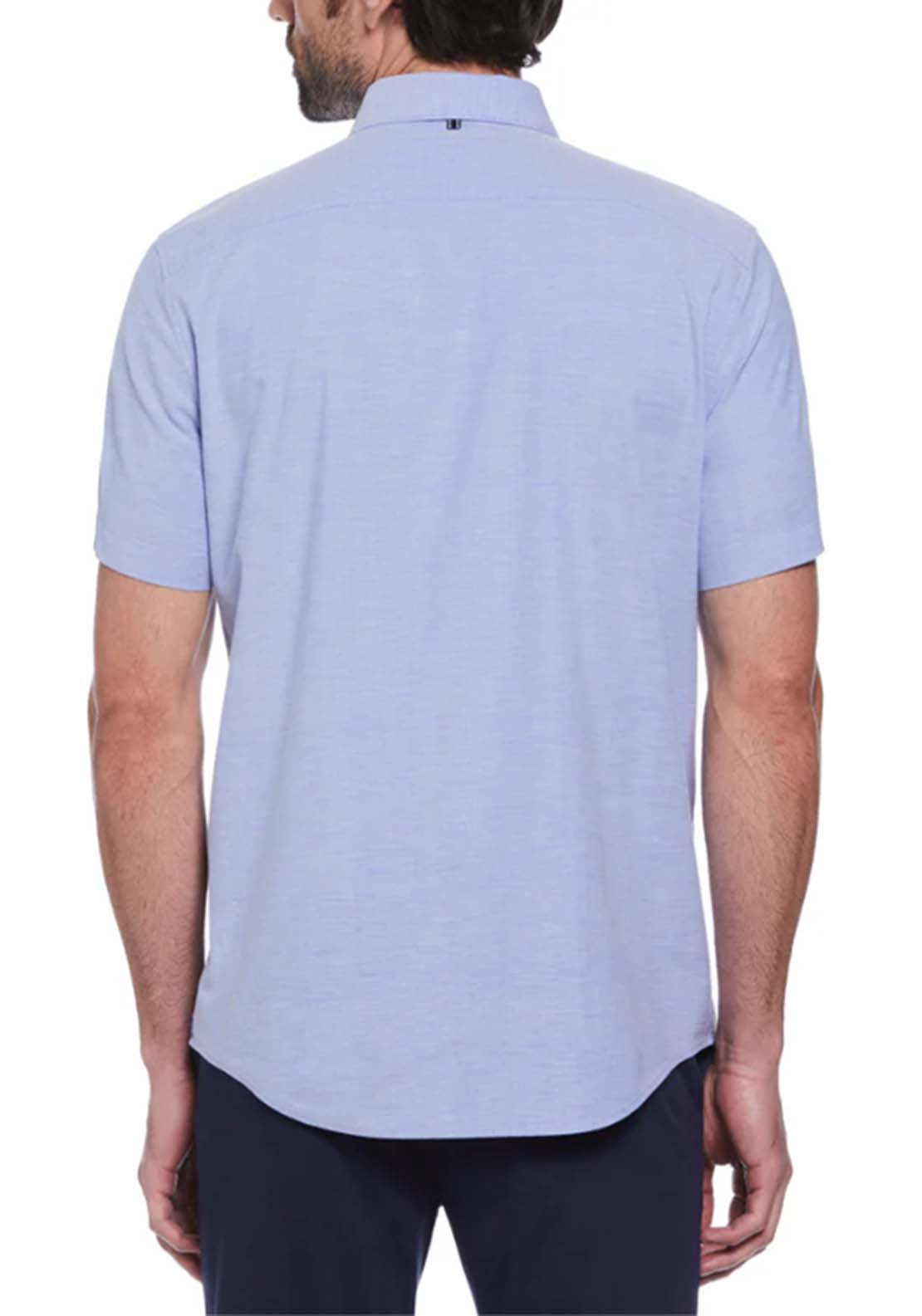 Penguin Short Sleeve Oxford Shirt - 424 Amparo Blue 2 Shaws Department Stores