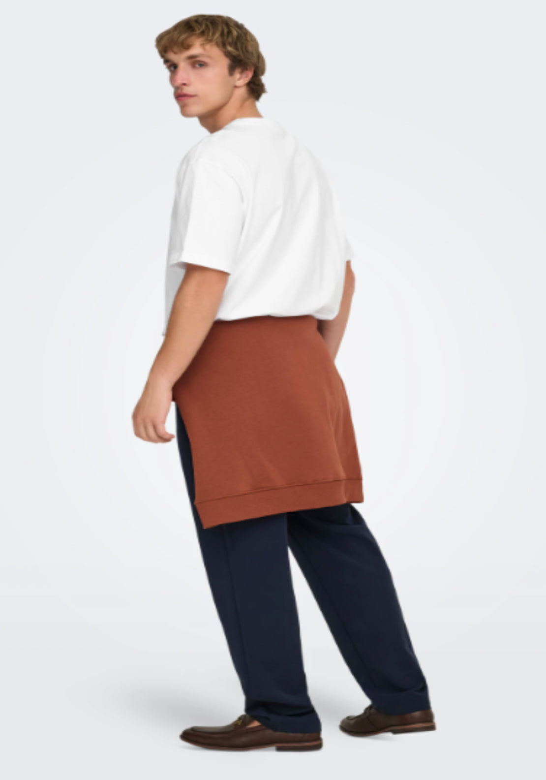 Only &amp; Sons Onsfred T-Shirt - White 2 Shaws Department Stores