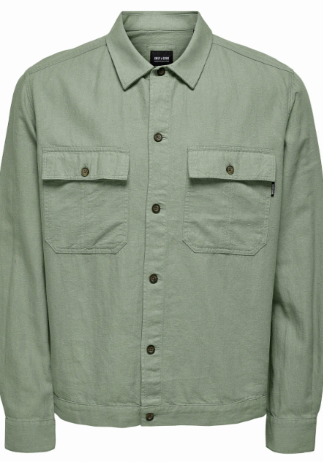 Only &amp; Sons Onskennet Overshirt - Swamp 4 Shaws Department Stores