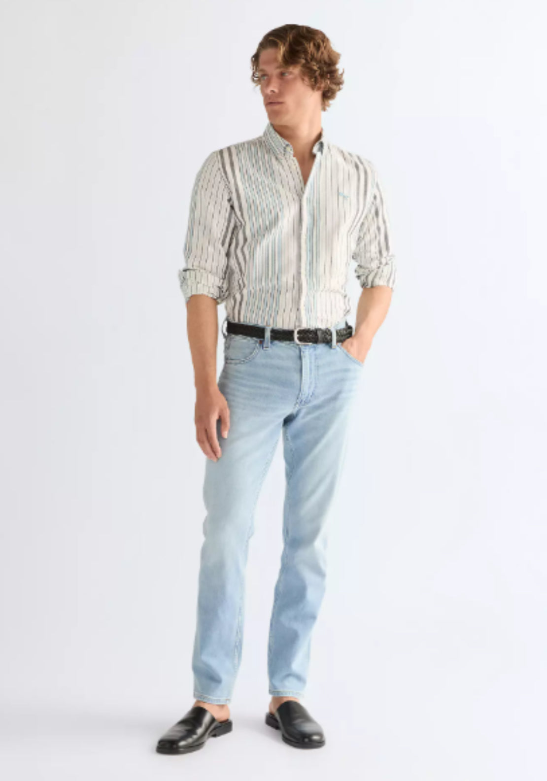 Wrangler Greensboro Toughlite Low Stretch Straight Jean - Fire Light 6 Shaws Department Stores