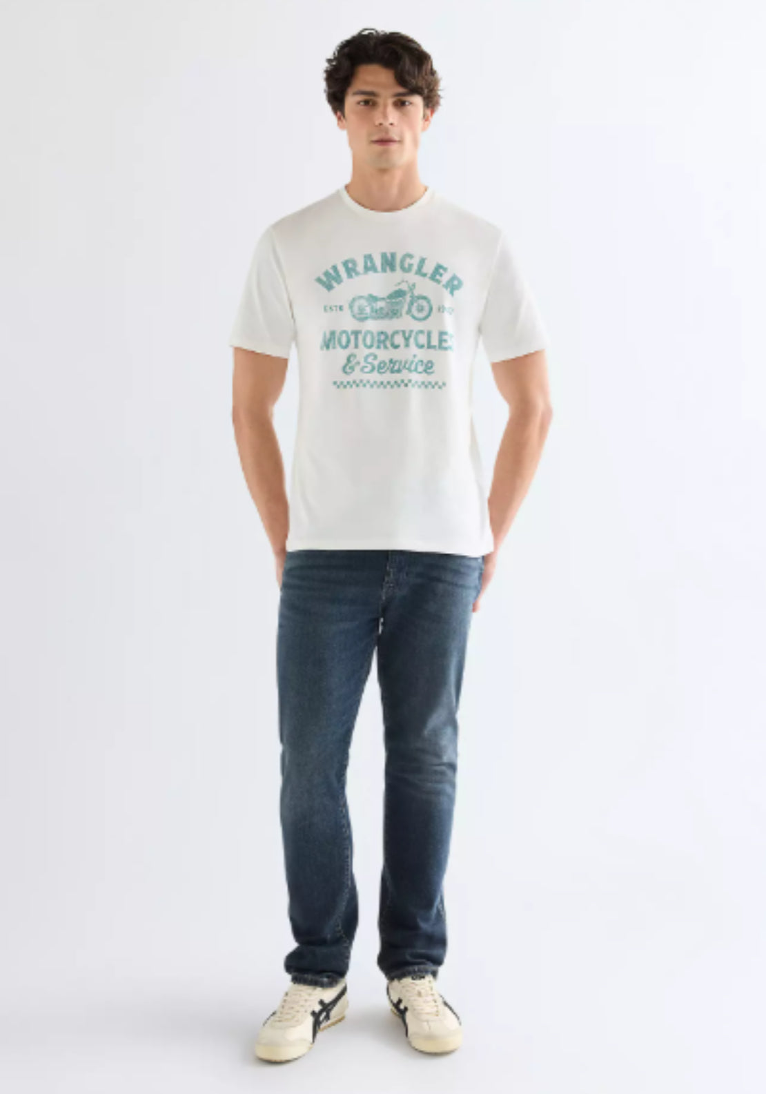 Wrangler Regular Americana Tee - Worn White 5 Shaws Department Stores