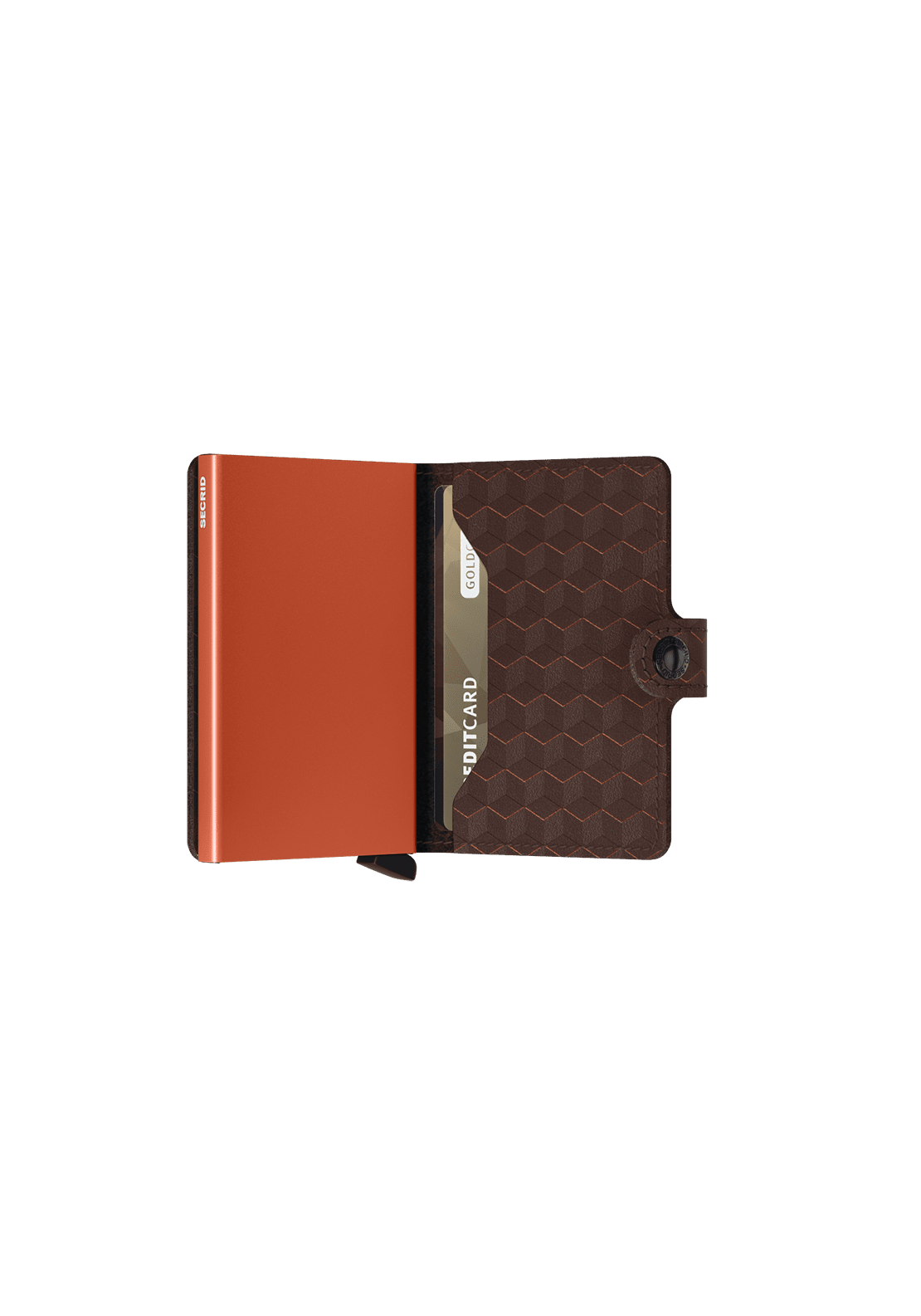 Secrid Mini Optical Wallet - Brown &amp; Orange 4 Shaws Department Stores