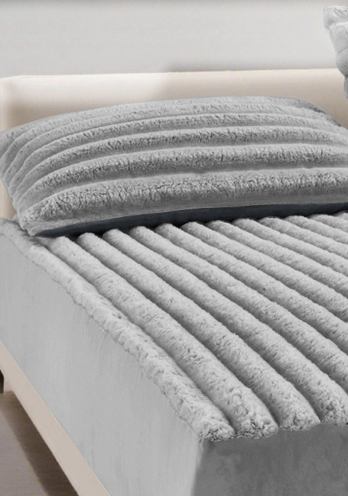 Jumbo Cord Fitted Sheet - Grey