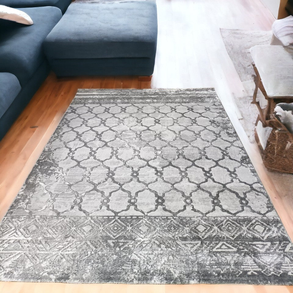 The Home Sienna Rug - Grey 1 Shaws Department Stores