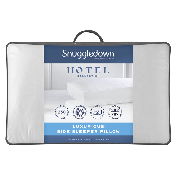 Snuggledown Side Sleeper Pillow for neck and shoulder support