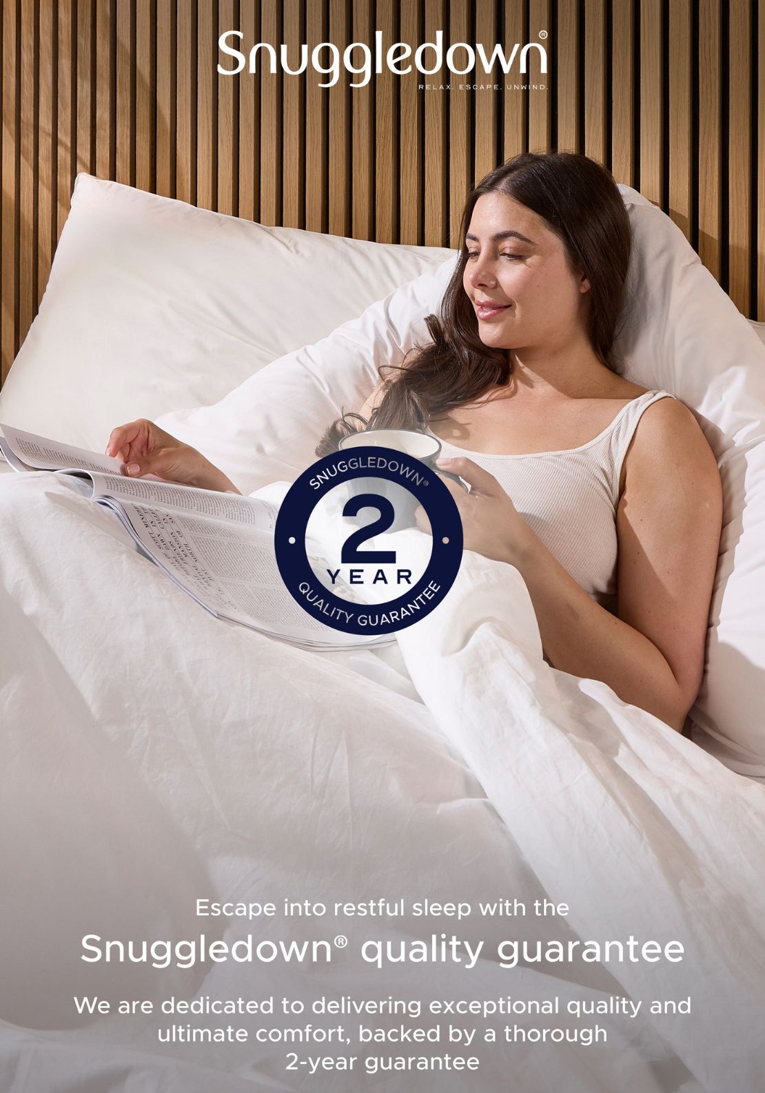 Snuggledown Side Sleeper Pillow - White 11 Shaws Department Stores