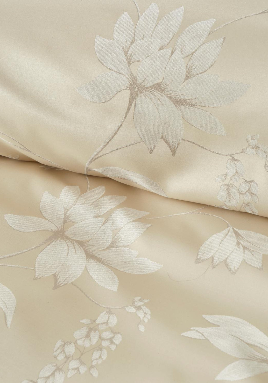 Decorative Lily Duvet Cover Set - Cream