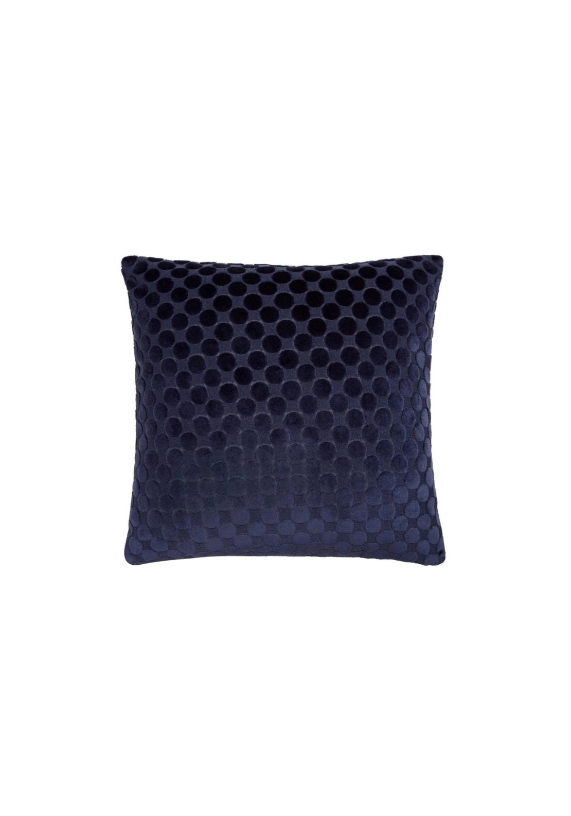 Velvet Polka Spot Cushion - Blue