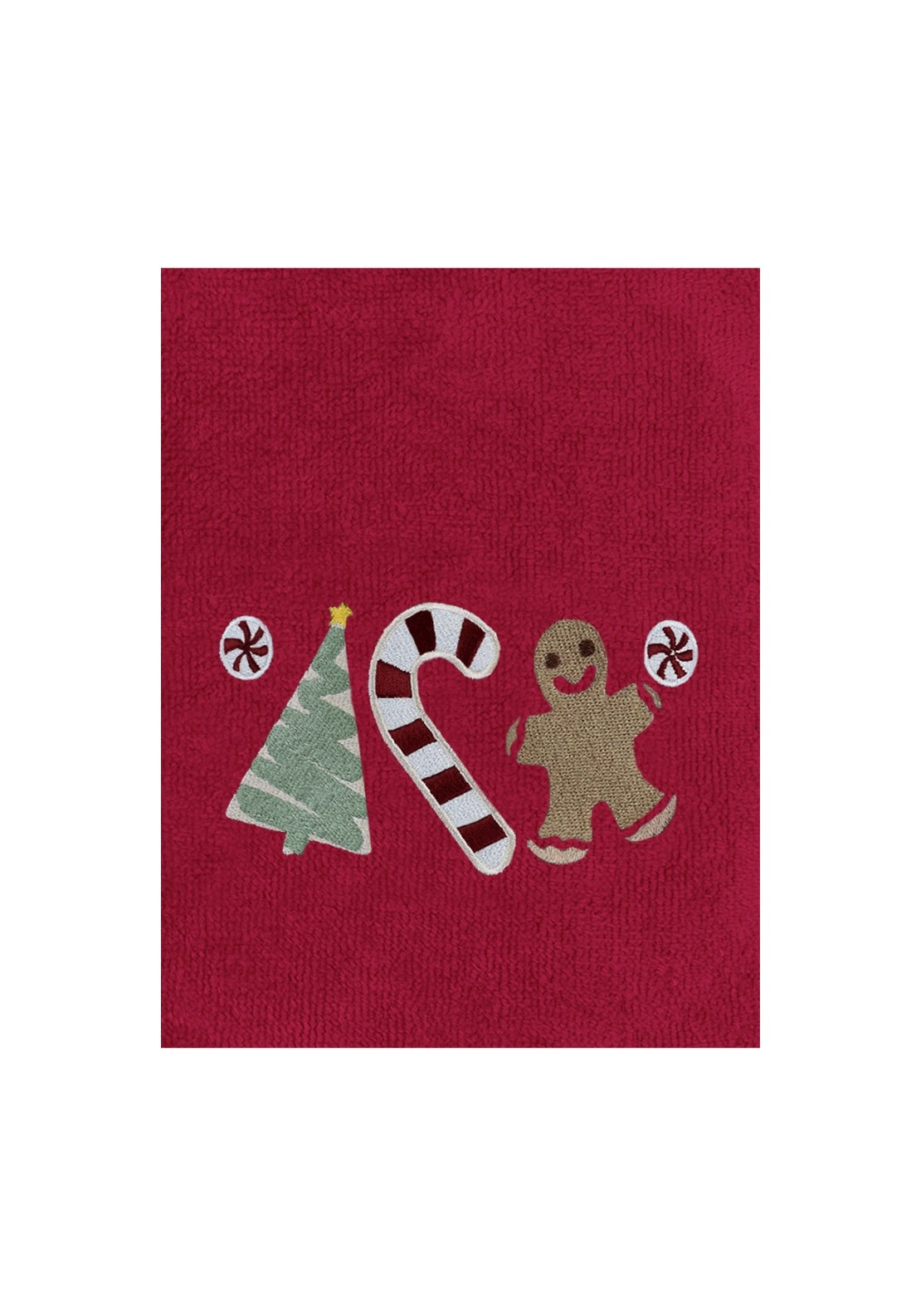 The Home Collection Sweet Shop 2 Pack Christmas Red Hand Towels - Red 3 Shaws Department Stores