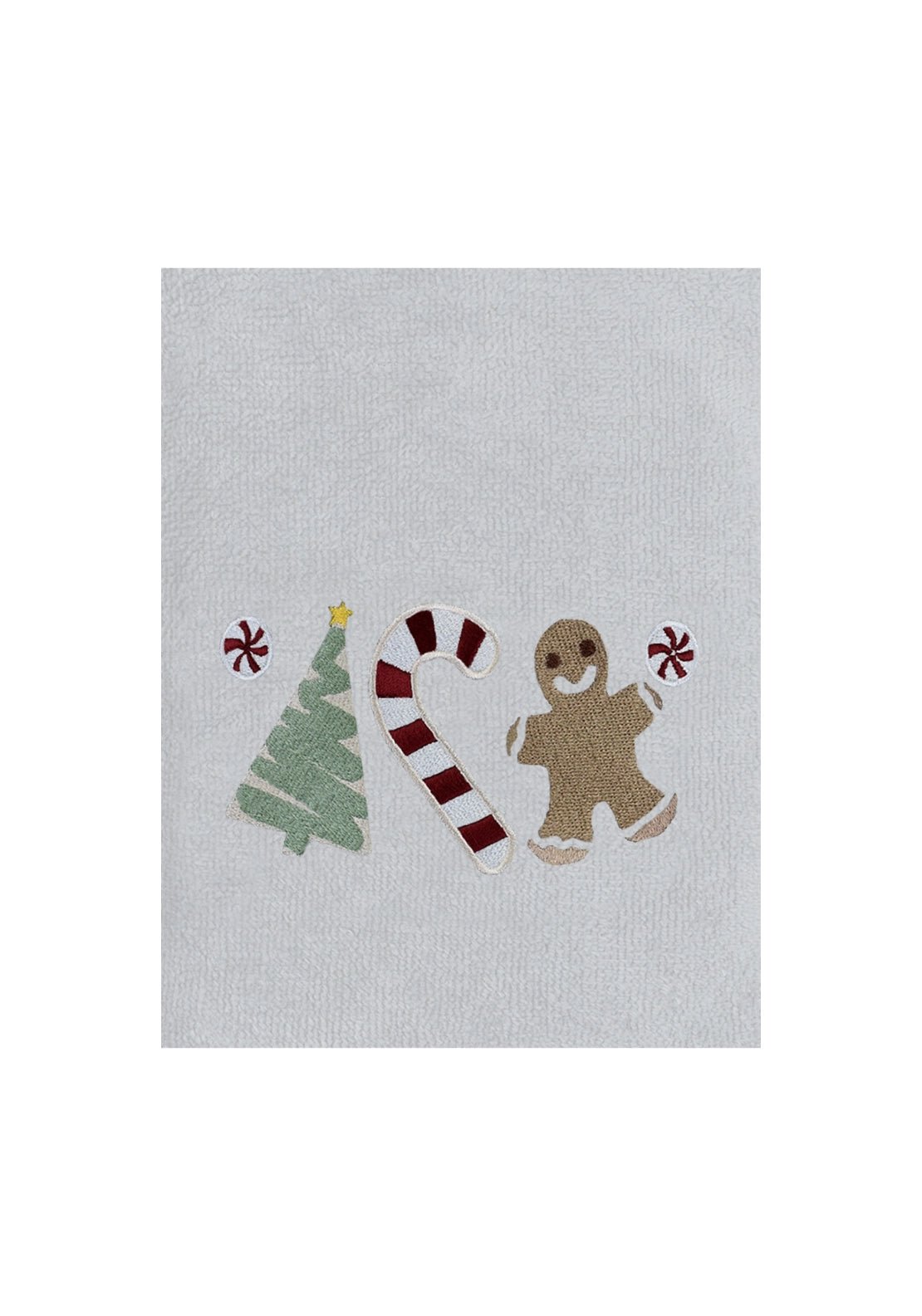 The Home Collection Sweet Shop 2 Pack Christmas White Hand Towels - White 3 Shaws Department Stores