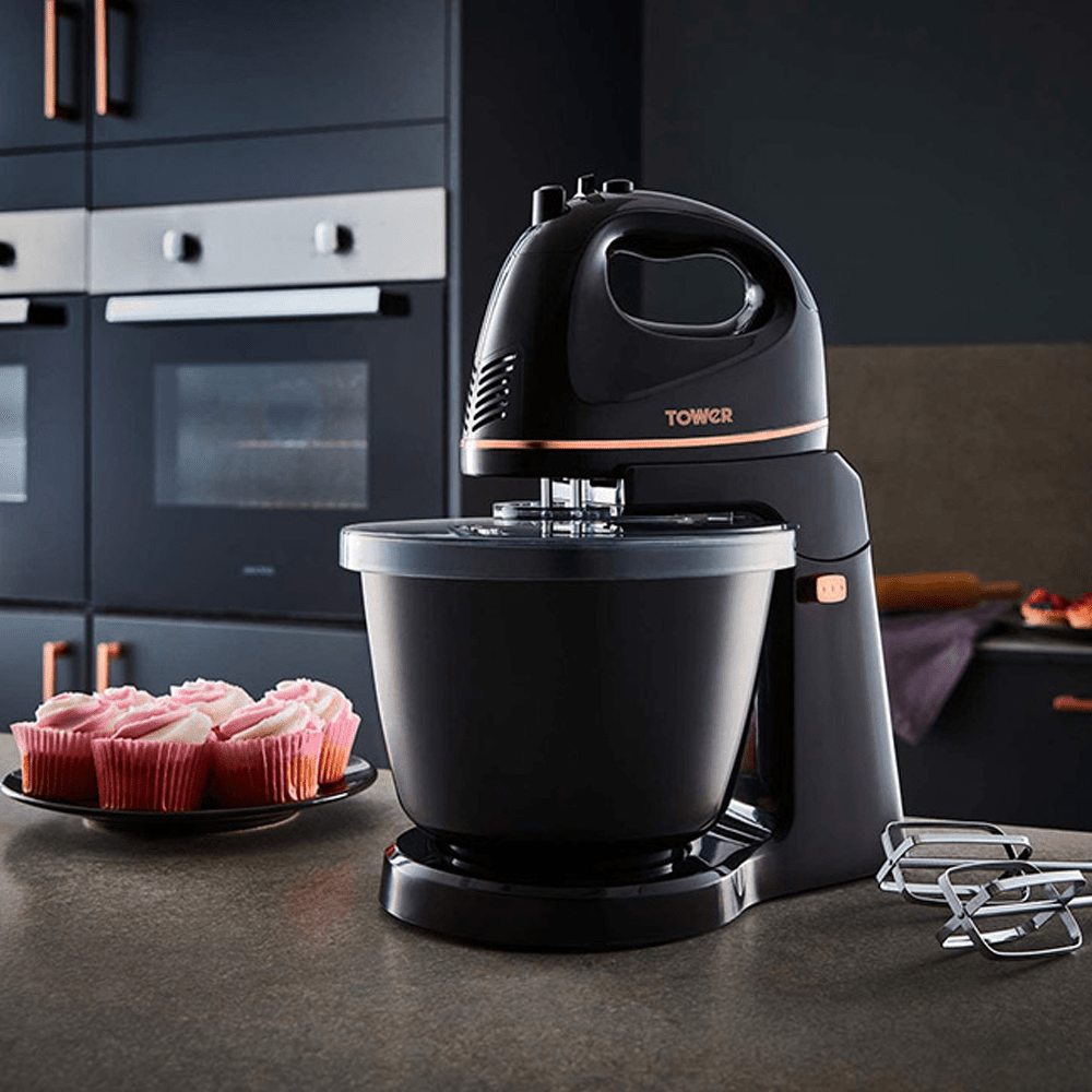 300W 2.5L Hand and Stand Mixer - Black