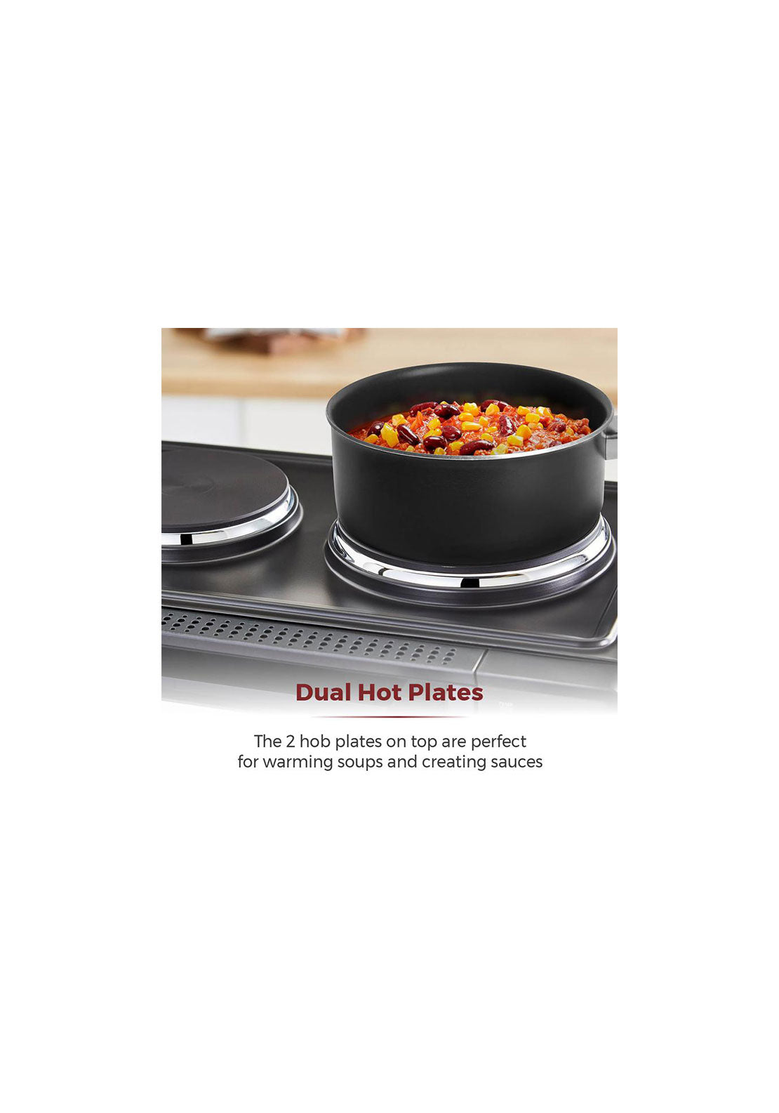 Tower 42L Mini Oven With Hot Plates | T14045 4 Shaws Department Stores