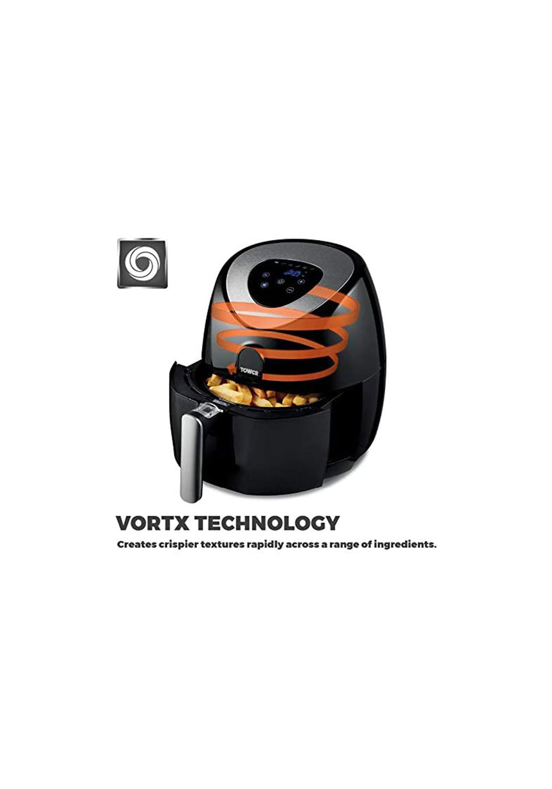 Tower 1500W 4.3L Digital Air Fryer | T17024 3 Shaws Department Stores
