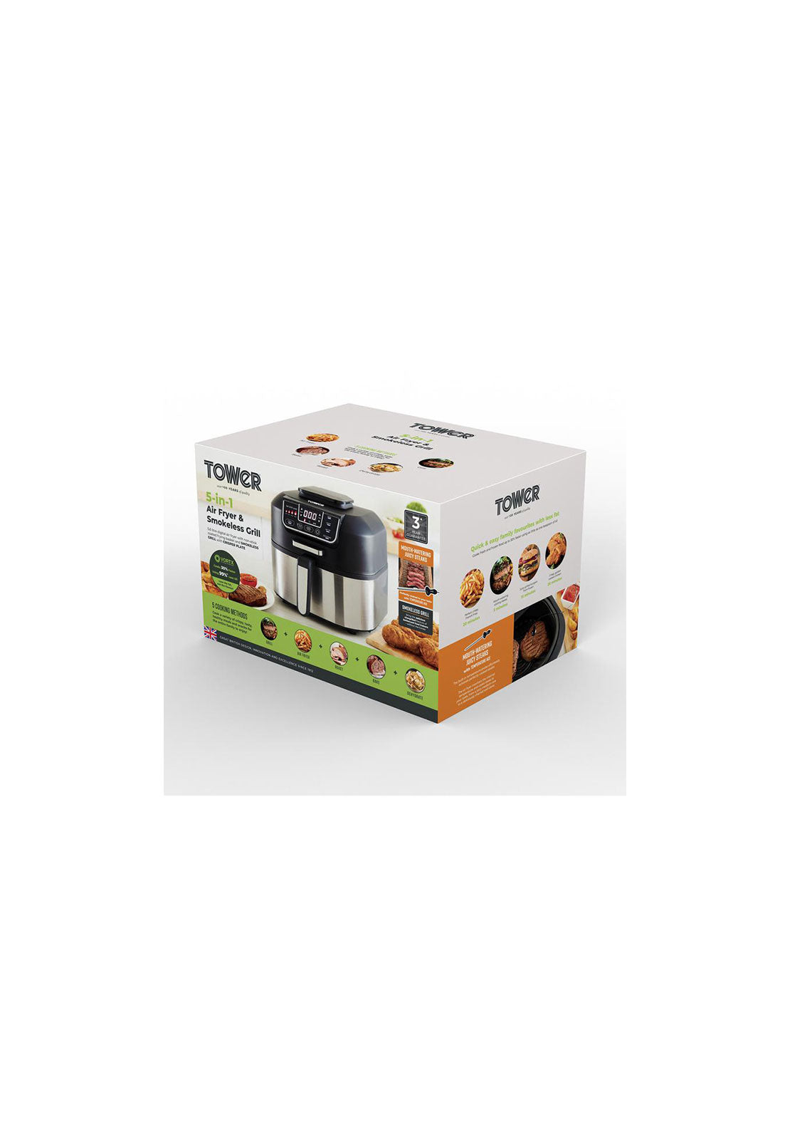 Tower 5.6L 5 In 1 Vortx 5.6L Air Fryer and Grill with Crisper | T17086 2 Shaws Department Stores