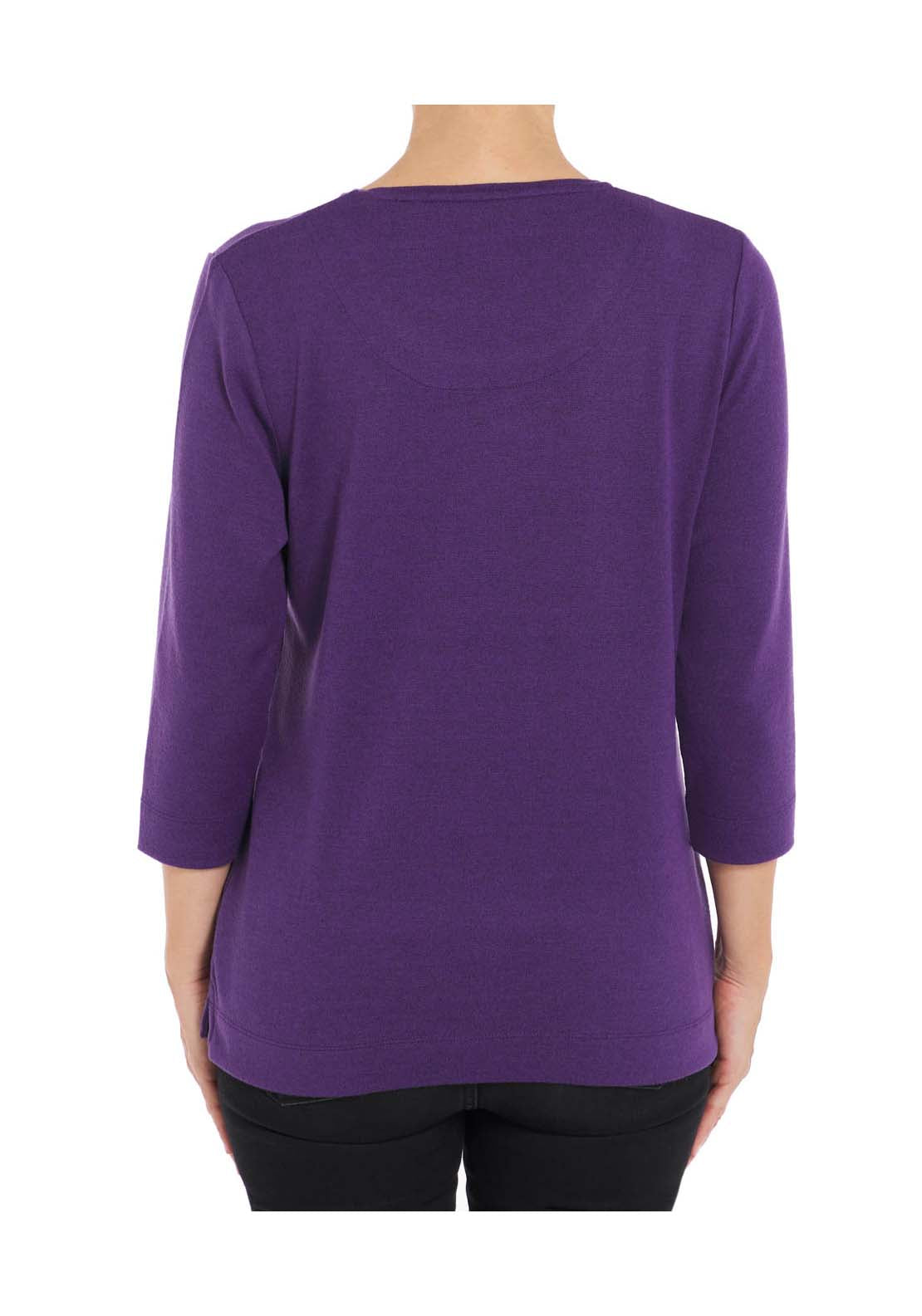 Tigiwear Embellished Lilac Cowl Neck Top 5 Shaws Department Stores