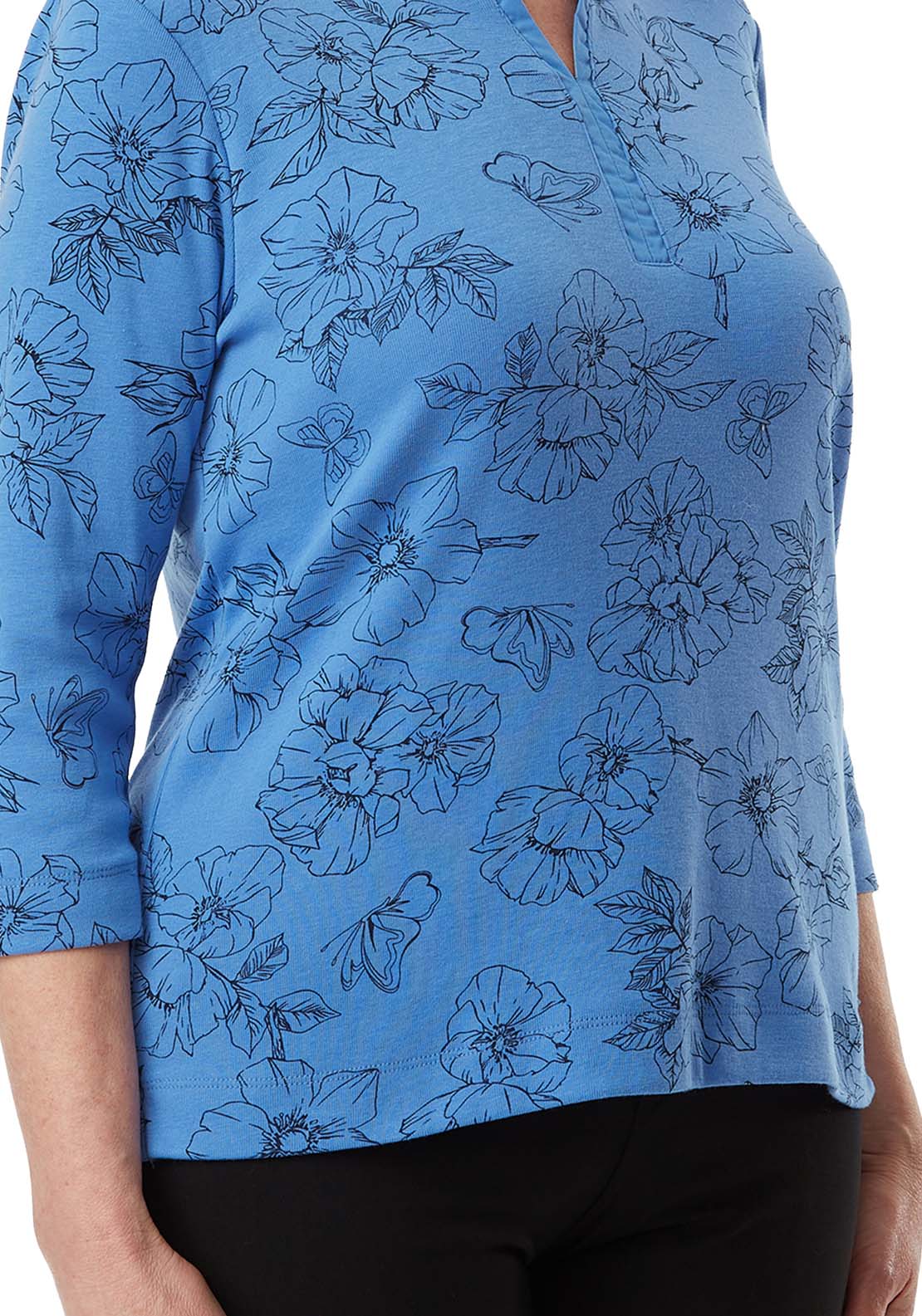 Tigiwear Flora And Butterfly Print Top 3 Shaws Department Stores