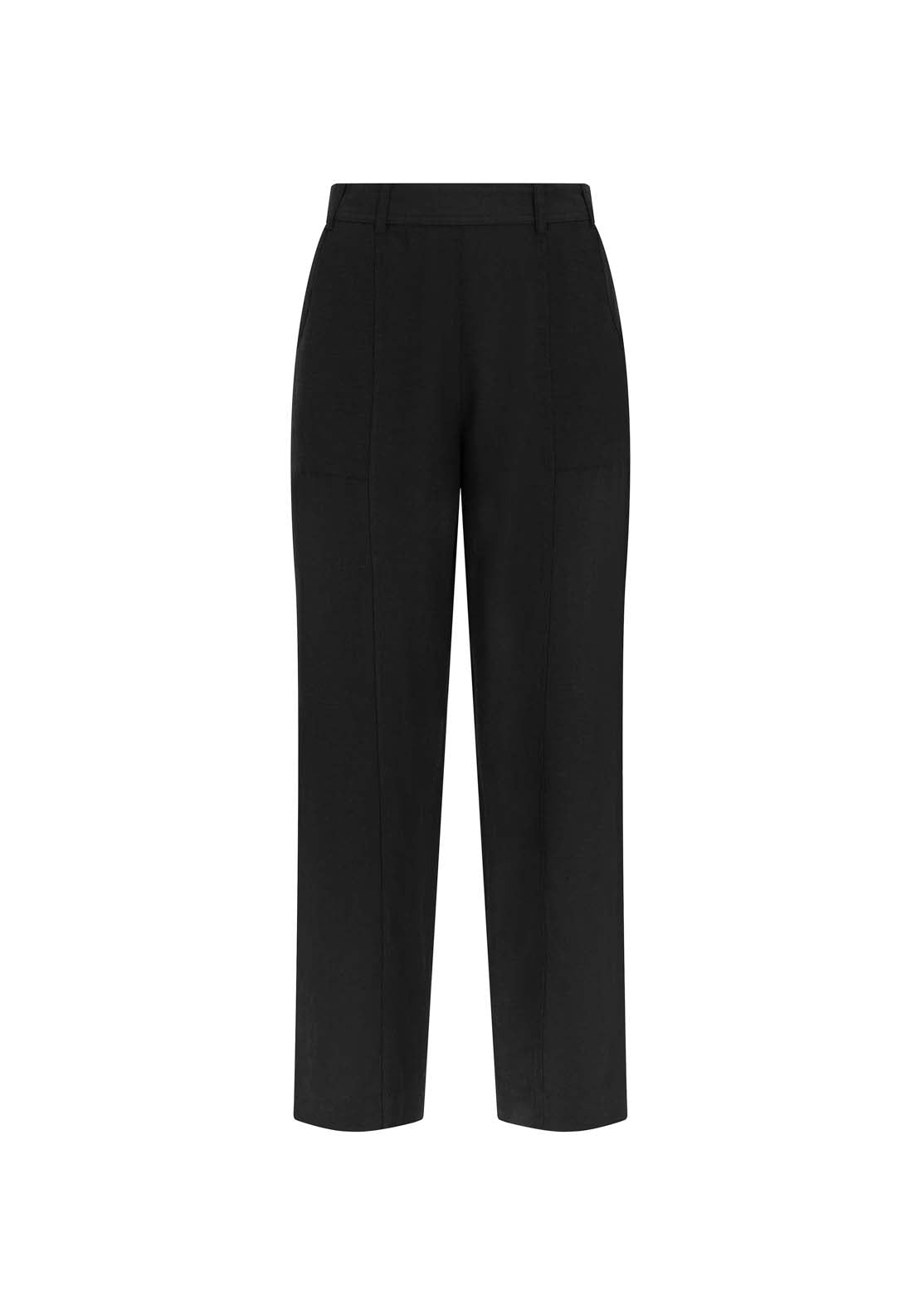 Tigiwear Linen Blend Black Trousers 3 Shaws Department Stores