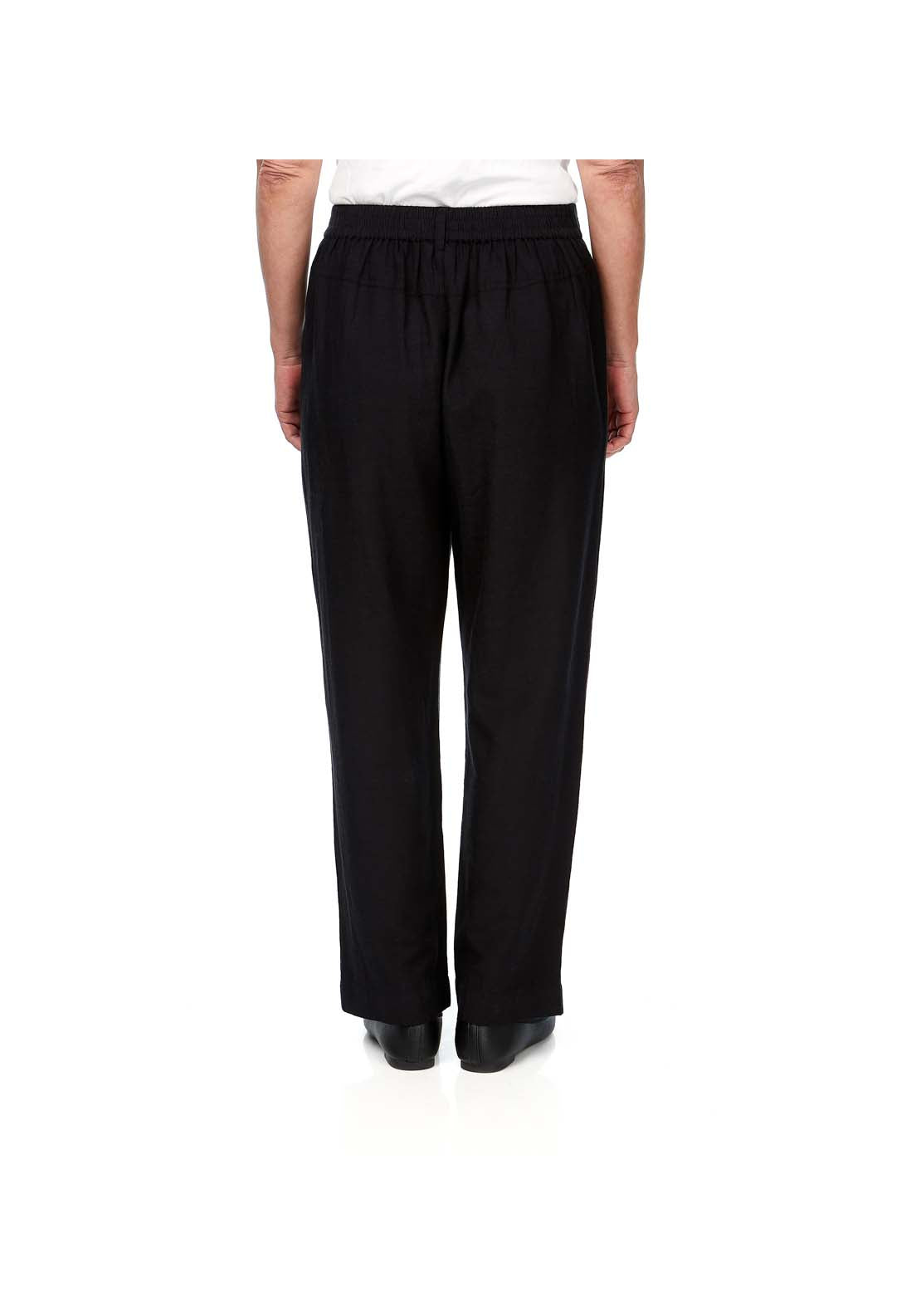 Tigiwear Linen Blend Black Trousers 2 Shaws Department Stores