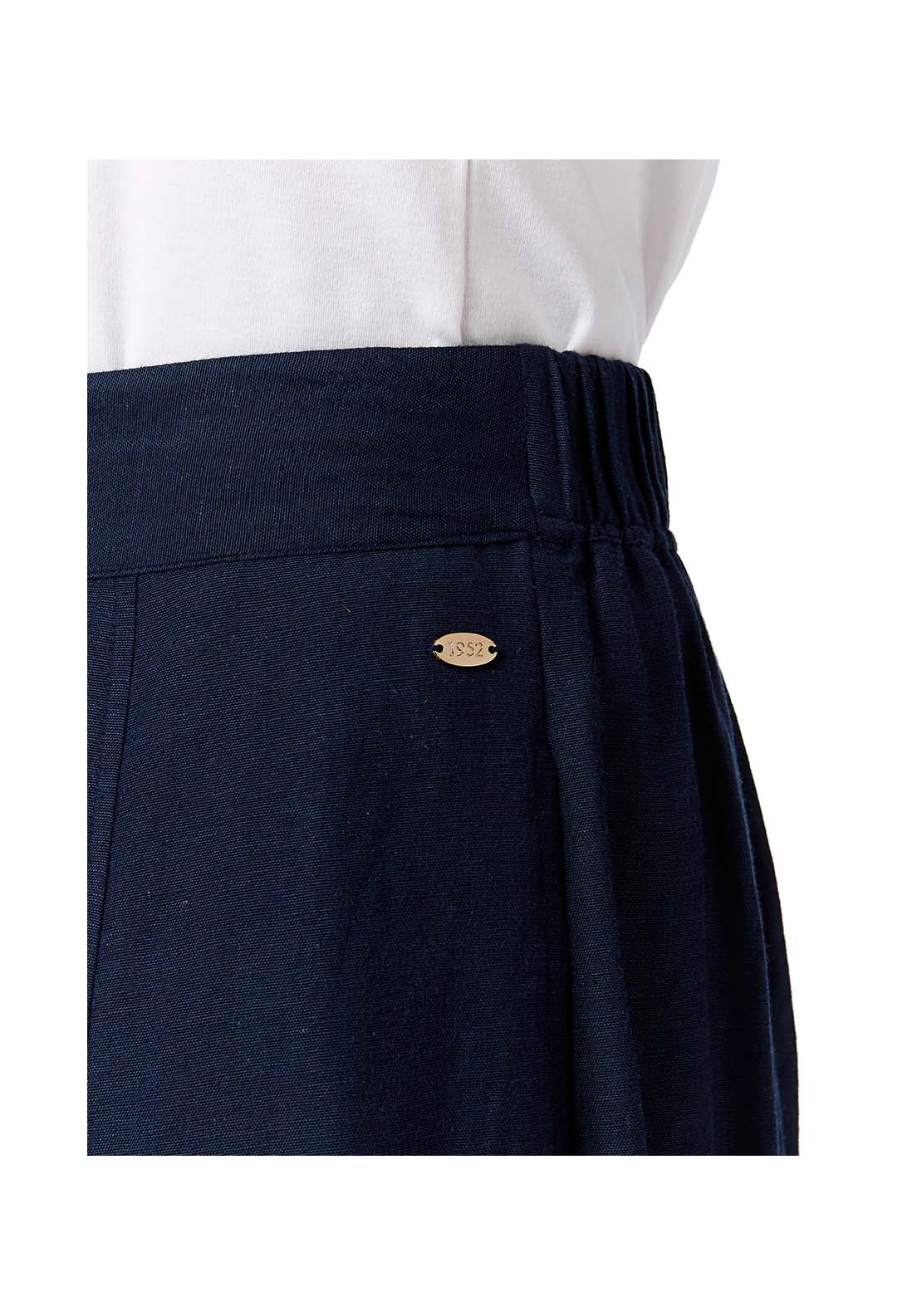 Tigiwear French Navy Linen Skirt 5 Shaws Department Stores