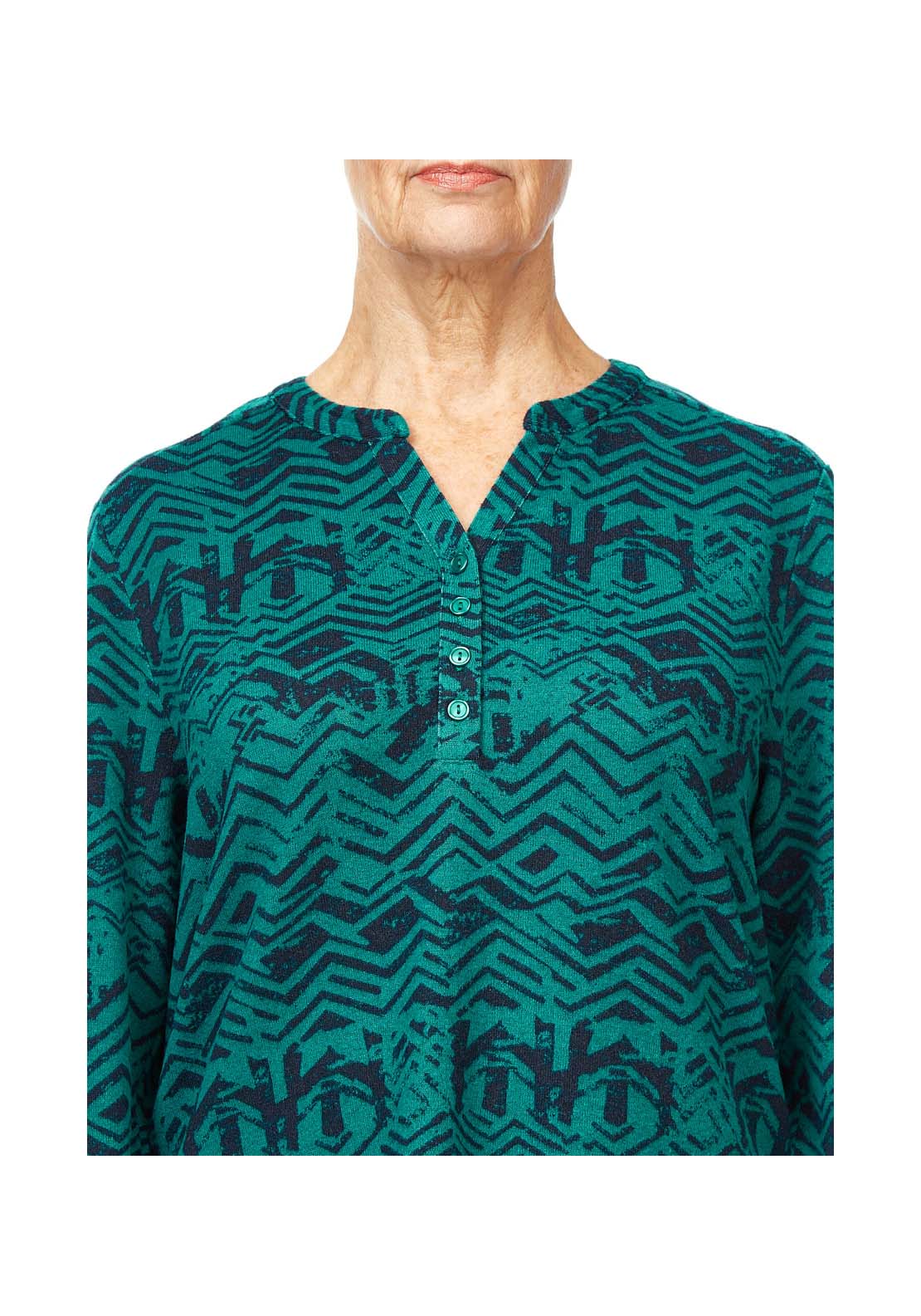 Tigiwear Azure Abstract Print Top 5 Shaws Department Stores