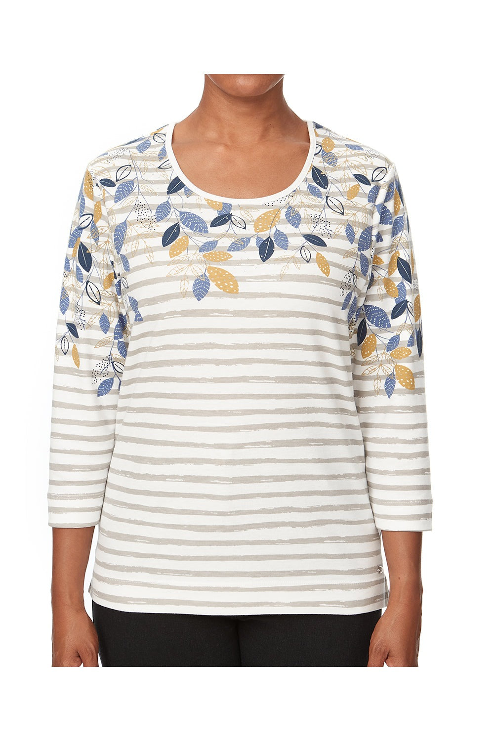 Tigiwear Leaf Stripe Top 5 Shaws Department Stores