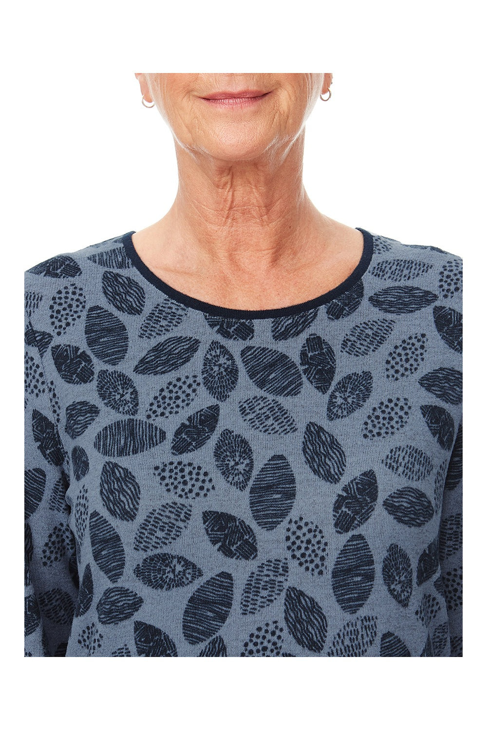 Tigiwear Curved Hem Leaf Top 2 Shaws Department Stores