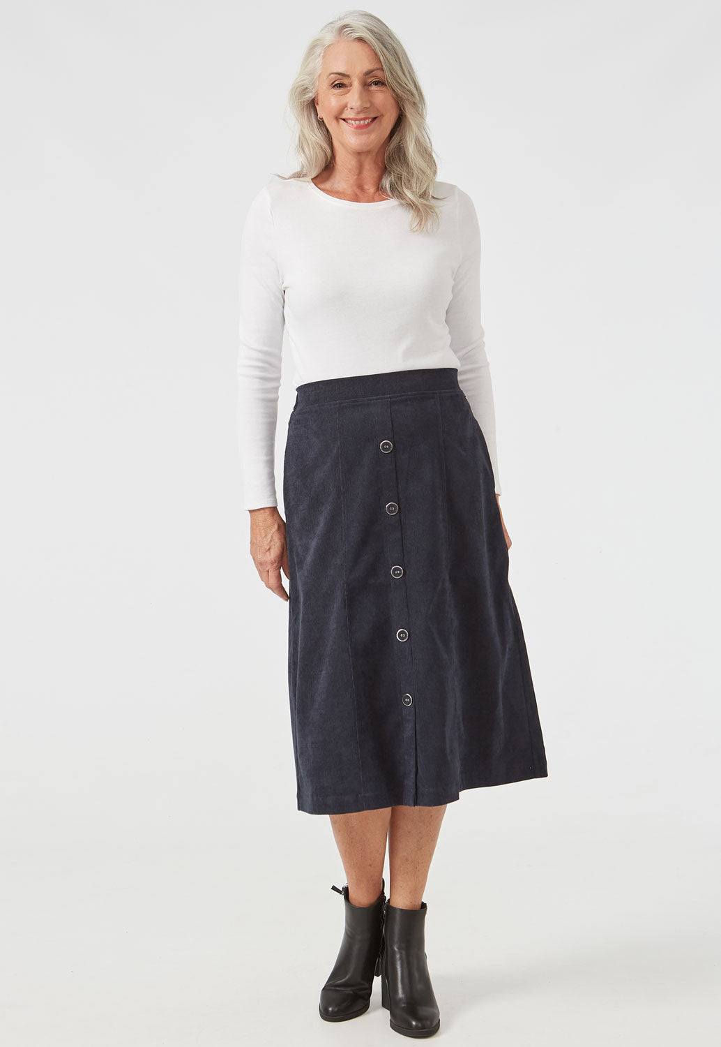 Tigiwear Cord Button Skirt 1 Shaws Department Stores