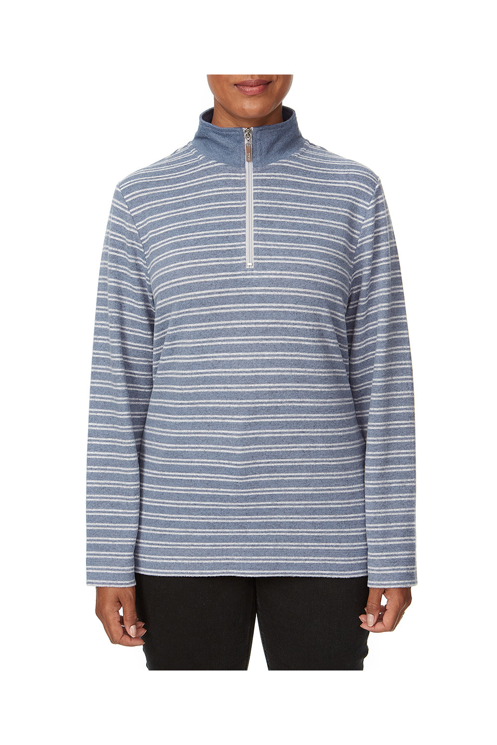 Tigiwear 1/2 Zip Stripe Top 4 Shaws Department Stores