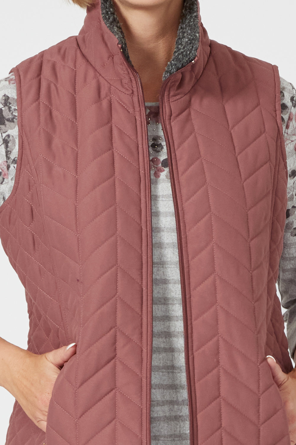 Tigiwear Fleece Collar Gilet 1 Shaws Department Stores