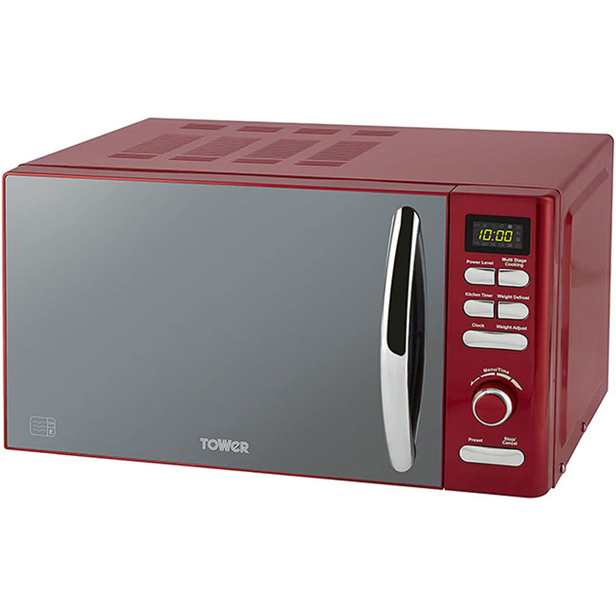 Infinity 800W 20L Digital Microwave - Red