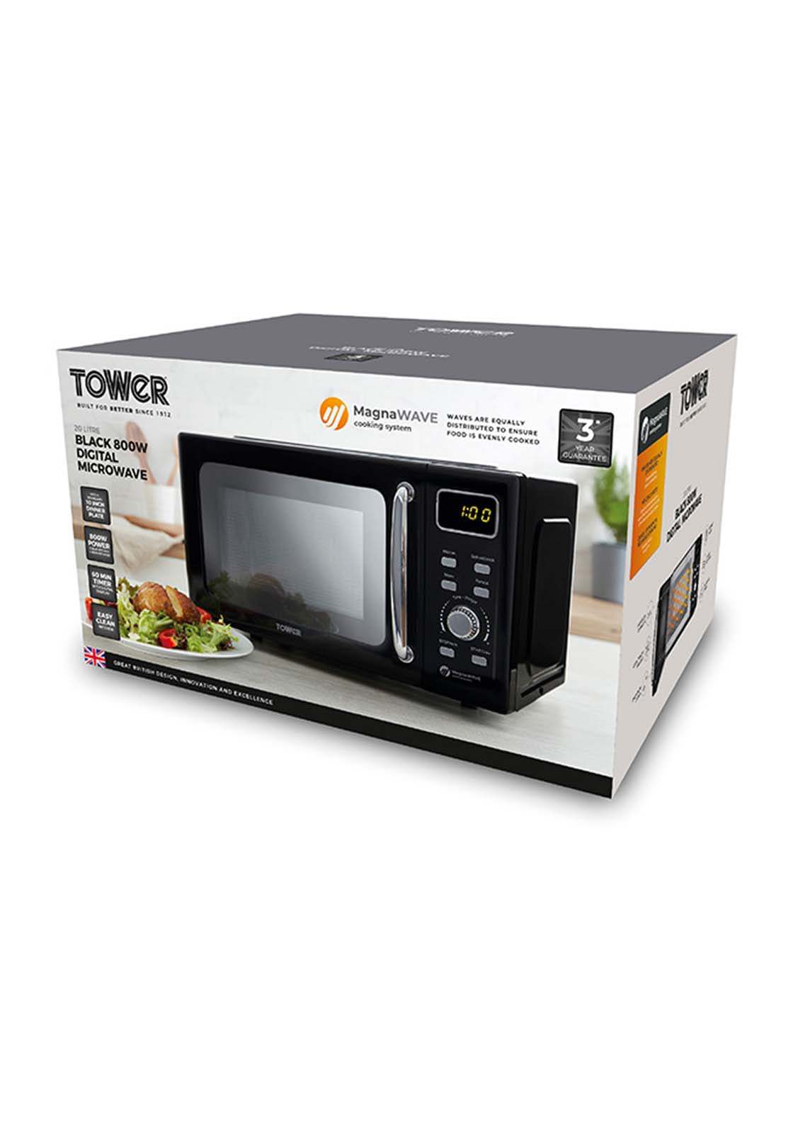 Tower 20l Digital Microwave | T24041Blk - Black 2 Shaws Department Stores