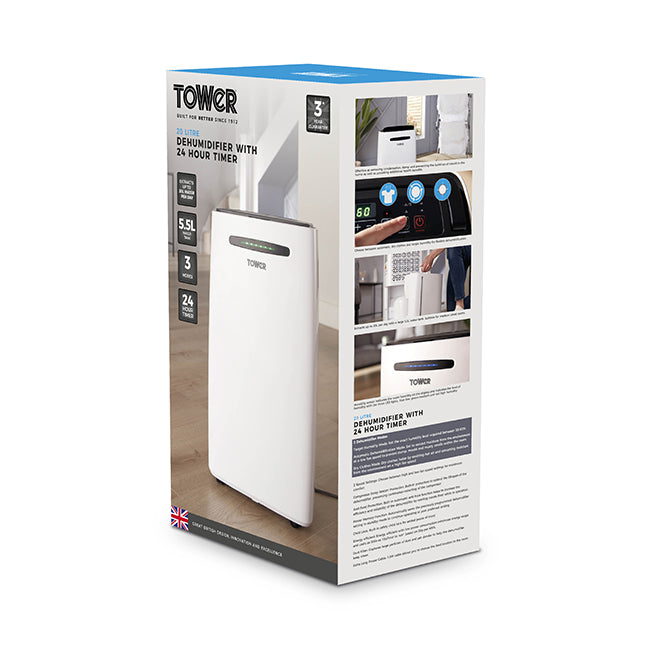 Tower 20L Dehumidifier | T674004 2 Shaws Department Stores
