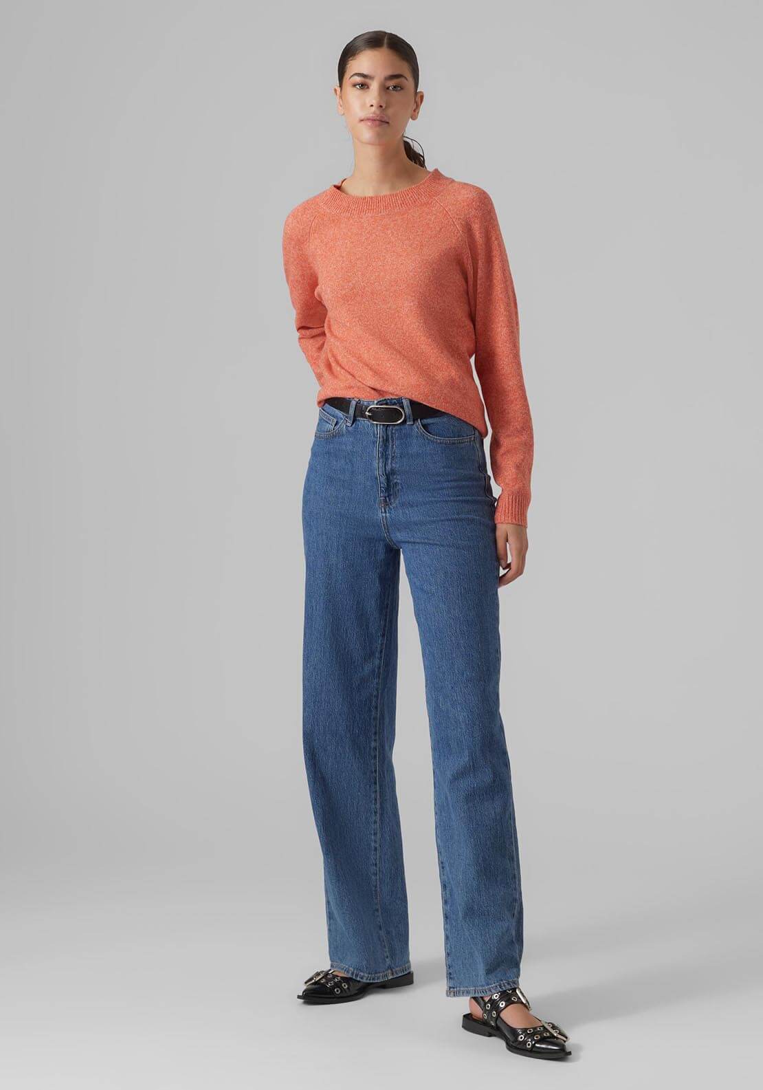 Vero Moda Pullover Jumper - Orange 2 Shaws Department Stores