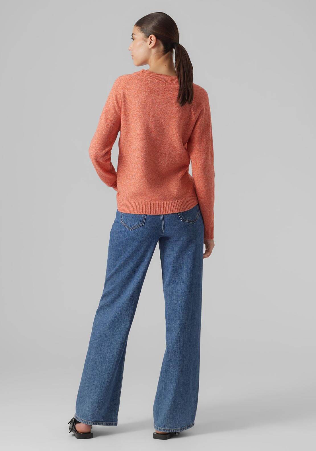 Vero Moda Pullover Jumper - Orange 3 Shaws Department Stores