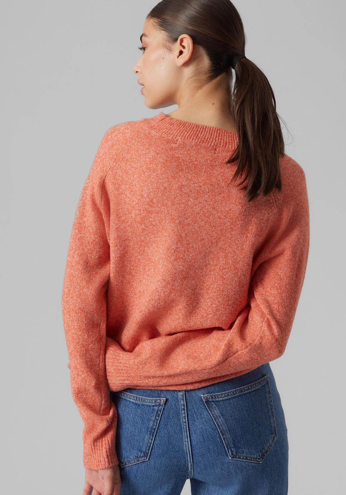Vero Moda Pullover Jumper - Orange 4 Shaws Department Stores